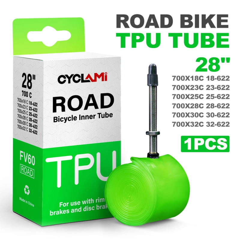 Ultralight 700c Bike Inner Tube - 38g TPU for 18-32 Tire Width